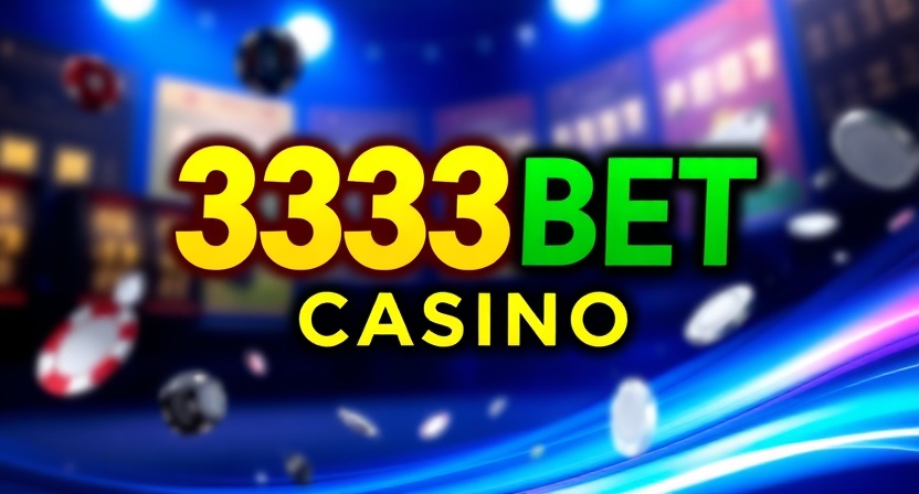 3333BET casino online gaming interface